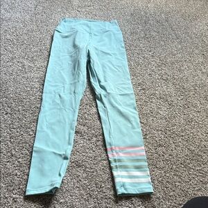 Addison Bay Aqua Leggings with Striped Detail